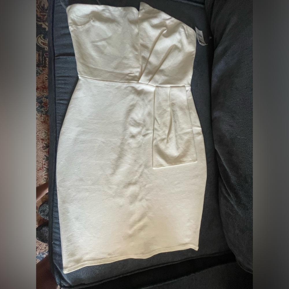 White cocktail dress